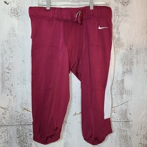 NEW - Nike Mens XL Football Pants Maroon /Burgundy